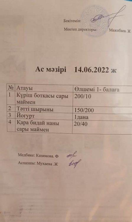 Ас мәзірі