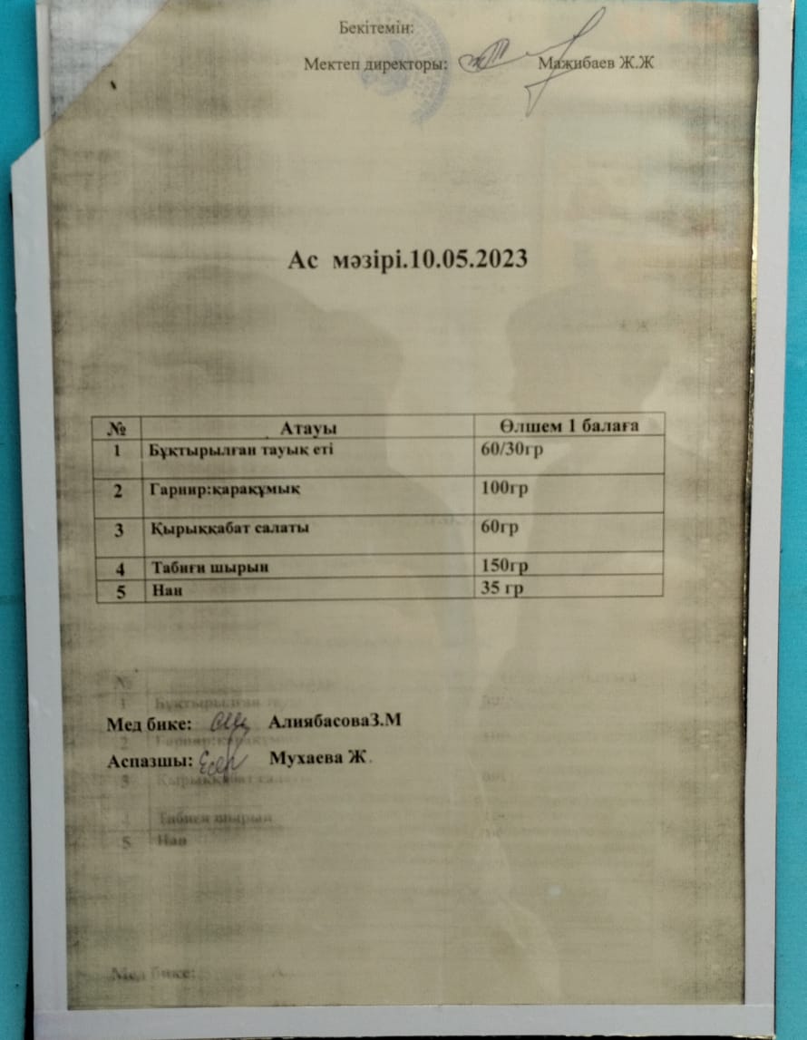 Ас мәзірі