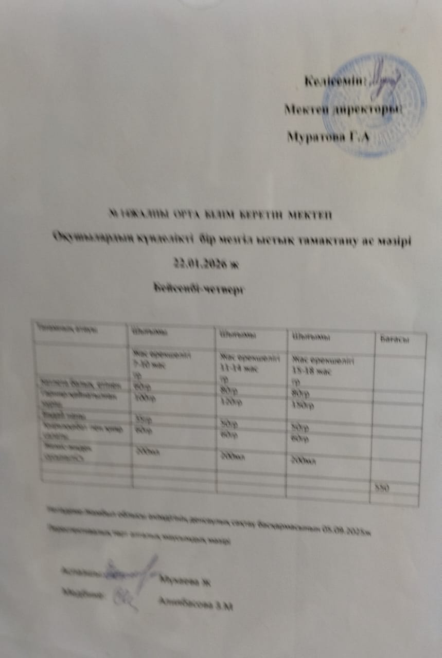 Ас мәзірі